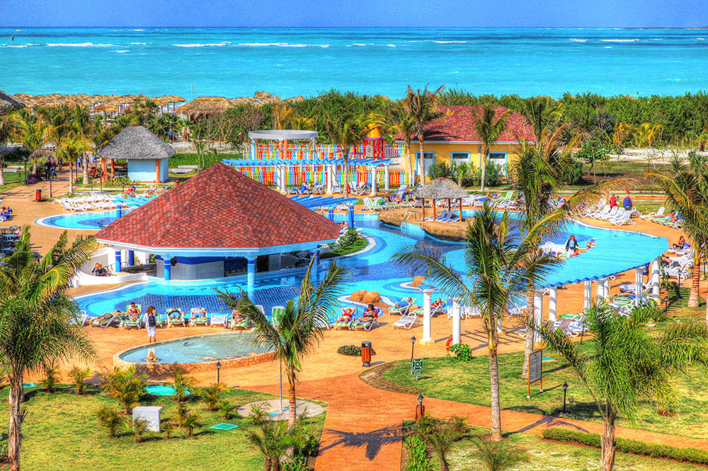 Caribbean Resort - Colorful Stock Photos