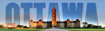 Federal Parliament with Ottawa Text 1 - Colorful Stock Photos