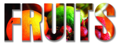 Fruits Text 1 - Colorful Stock Photos