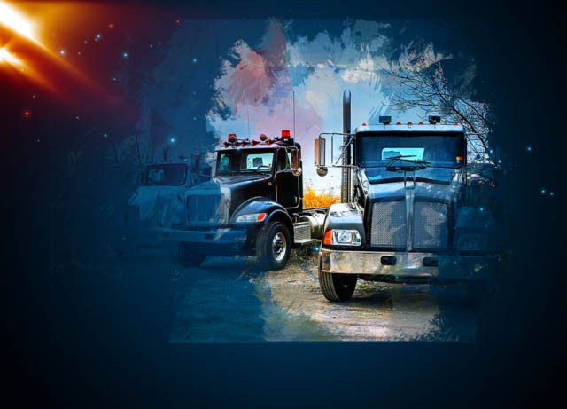 Truck Fleet Art Background